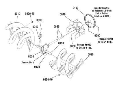 Part Location Diagram of 1737079BCYP Murray Auger Assembly, 28, Lh